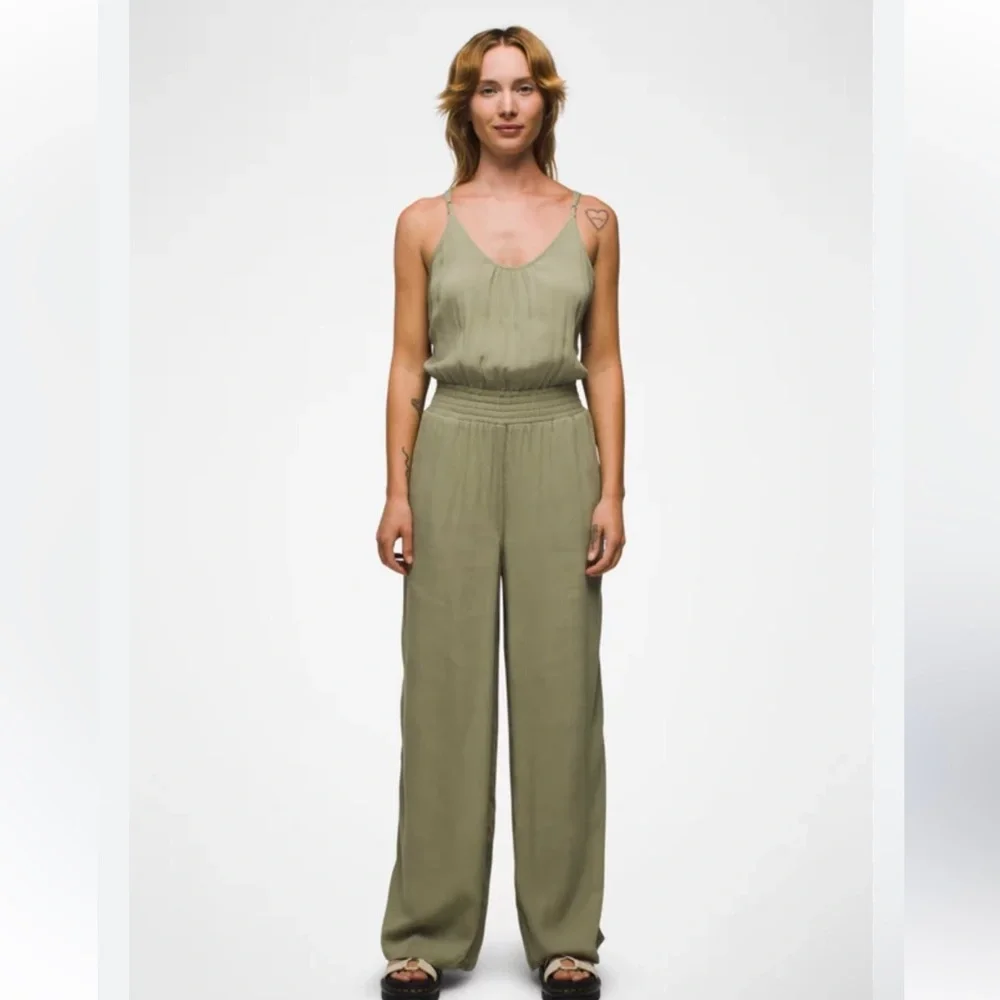 prAna Women's Sweet Agave Fernie Wide Leg Jumpsuit - Picture 2 of 11